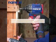 टिकाऊ इलेक्ट्रिक ड्रिल रिचार्जेबल पावर टूल 16V Cordless Impact Wrench 500W Variable Purpose Screwdriver Wrench