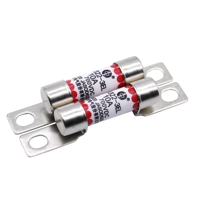 EV322 3EL इलेक्ट्रिक वाहन फ्यूज 10A 16A 20A 25A 32A 700VDC बोल्टेड टाइप राउंड ट्यूब