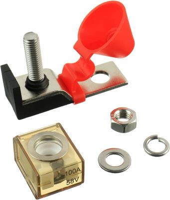 MRBF टर्मिनल फ्यूज धारक M8 टर्मिनल स्टड 300A 58V DC