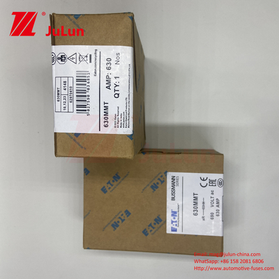 BUSSMANN 630MMT 690V सिरेमिक कॉपर ट्विन फ्लैट प्लेट बोल्ट प्रकार फ्यूज ऑटोमोबाइल के लिए