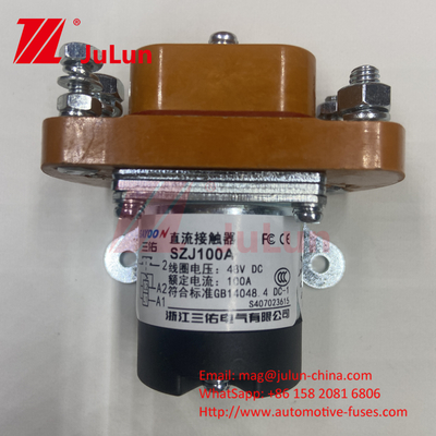 डीसी संपर्ककर्ता चार्जिंग ढेर SZJ200A-D ZJ200D मोटर 12V 24V 60V 72V संचार उपकरण