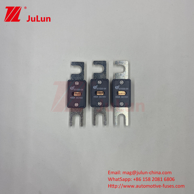 70 वीडीसी EV320-5X नामित वोल्टेज इलेक्ट्रिक वाहन फ्यूज के साथ बॉक्स पैकिंग M6 बोल्ट प्रकार 80A