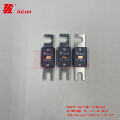 70VDC EV320-5X नामित वोल्टेज इलेक्ट्रिक वाहन फ्यूज M6 बोल्ट प्रकार 150A
