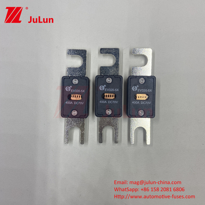 ईवी फ्यूज ISO8820-5 और GB/T31465.5-2015 225A 70VDC BYD इलेक्ट्रिक वाहन के साथ