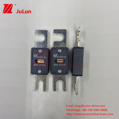 इलेक्ट्रिक वाहन EV320-5X-225A 70VDC वोल्टेज ऑटोमोटिव फ्यूज EV चार्जिंग सिस्टम के लिए