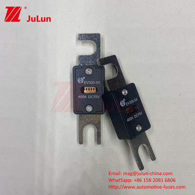 इलेक्ट्रिक वाहन के लिए काले सिरेमिक वोल्टेज EV320-5X-200A-N EV फ्यूज एसी डीसी फ्यूज बॉक्स M6 M8