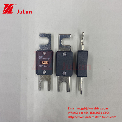 इलेक्ट्रिक वाहन के लिए काले सिरेमिक वोल्टेज EV320-5X-200A-N EV फ्यूज एसी डीसी फ्यूज बॉक्स M6 M8