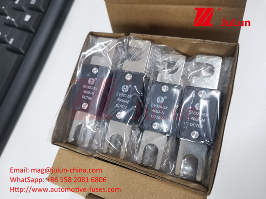 इलेक्ट्रिक वाहन EV320-5X-500A-N ब्लैक कॉपर ऑटोमोटिव ब्लेड फ्यूज 100A-150A