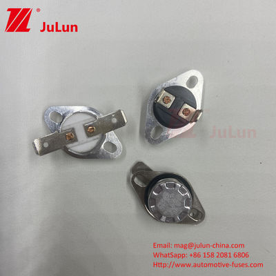 तापमान नियंत्रण स्विच सामान्य रूप से बंद / खुला KSD301 द्विधातु थर्मोस्टेट मैनुअल रीसेट थर्मल कट आउट स्विच