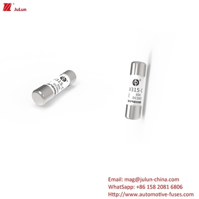 नई ऊर्जा शक्ति मध्यम उच्च दबाव सिरेमिक फ्यूज/ EV315-C-3E DC500V 10A,15A,20A,30A,40A,50A.60A