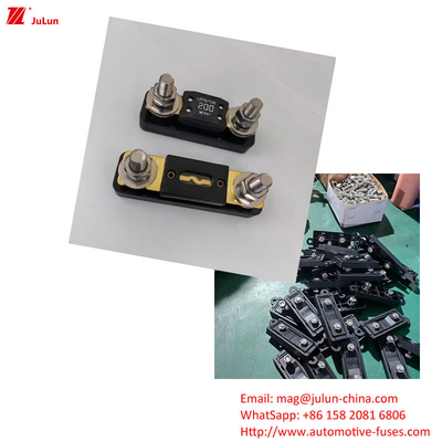 Eu UL मैनुअल रीसेट एम्पलीफायर सर्किट ब्रेकर 30A-500A32V ऑटोमोटिव फ्यूज धारक प्लास्टिक/नायलॉन आवास