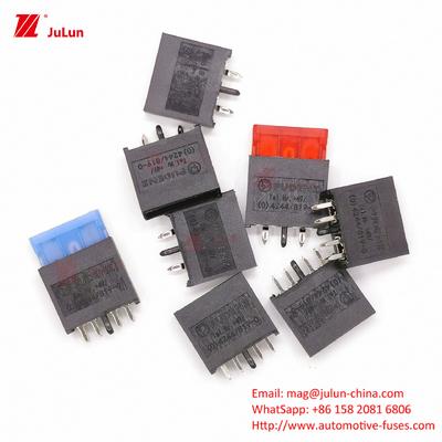 ANS / MIDI मोटरसाइकिल मैनुअल रीसेट सर्किट ब्रेकर EU UL 32V 30A-500A कॉपर ऑटोमोटिव फ्यूज धारक