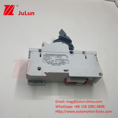 एसी RT18-32X फ्यूज धारक फ्यूज़िबल बेस बॉक्स 10x38MM 500V फास्ट ब्लो सिरेमिक RO15 RT18 DIN रेल Moun एकल फ्यूज धारक