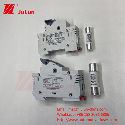 एसी RT18-32X फ्यूज धारक फ्यूज़िबल बेस बॉक्स 10x38MM 500V फास्ट ब्लो सिरेमिक RO15 RT18 DIN रेल Moun एकल फ्यूज धारक