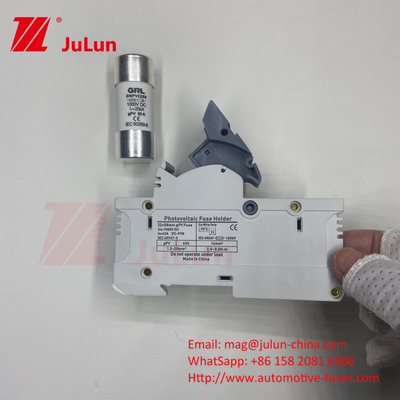 बेलनाकार सौर पीवी फ्यूज 10A-63A 1000VDC/1500VDC IEC60269.6 फ्यूज 10X38 1p 2p 3Pole Np Dc फ्यूज स्क्वायर सौर पीवी फ्यूज
