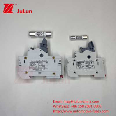 सौर पीवी फ्यूज के लिए फोटोवोल्टिक DC1000V 10X38 सेरेमिक फ्यूज धारक