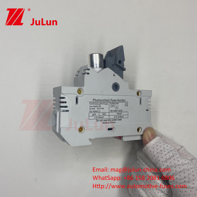 10*38mm gPV 1000VDC 32A FUSE Din गाइड फ्यूज होल्डर आसान और सुरक्षित स्थापना के लिए