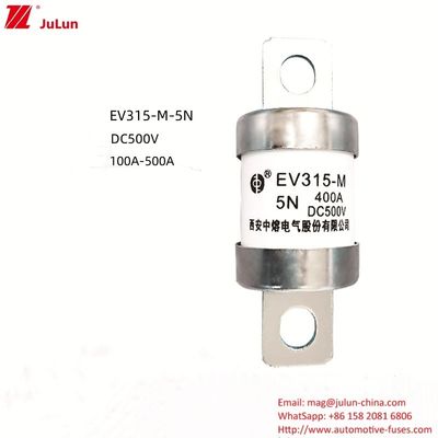 ईवी बोल्ट स्क्रू वोल्टेज इलेक्ट्रिक पावर फ्यूज 150A-500A 250A 300A 400A 500VDC औद्योगिक 500V 20KA सुरक्षा