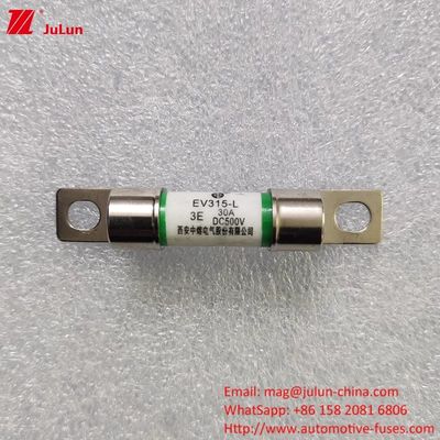EV315 श्रृंखला मध्यम इलेक्ट्रिक वाहन पेंच फ्यूज 10-60A 500V 20kA तोड़ने की क्षमता