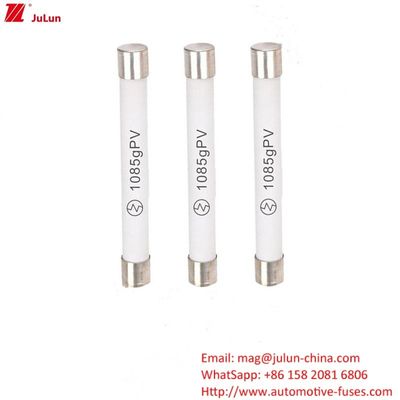 10x85mm 10A1500A फोटोवोल्टिक फ्यूज वोल्टेज स्कोर वर्तमान सीमित फ्यूज
