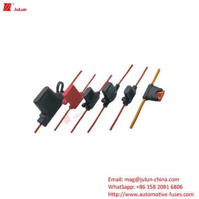 उच्च स्थिरता इलेक्ट्रिक वाहन फ्यूज धारक 32V 25A-100A पीवीसी लौ retardant बहुलक