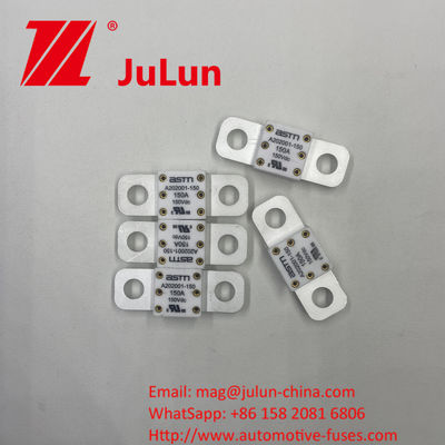250A 150VDC ASTM A202001-300A स्क्रू बोल्ट माउंटिंग विधि के साथ सिरेमिक ऑटोमोटिव फ्यूज