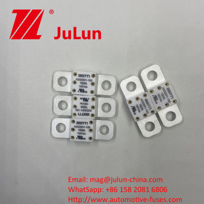 ASTM A202001-250A 150VDC शॉर्ट सर्किट सुरक्षा के लिए उच्च धारा रेटिंग सिरेमिक वाहन फ्यूज