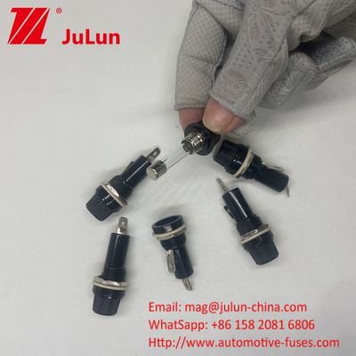 5*20mm 6X30mm ग्लास कार फ्यूज धारक 12mm 15A 125V 10A 250V