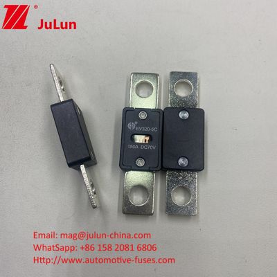 EV320-5C 150A 70VDC SINOFUSE ऑटोमोटिव फ्यूज अनुशंसित तंग टॉर्क 11-13N·m टिकाऊ विद्युत विशेषताओं के साथ M8 स्थापना के लिए