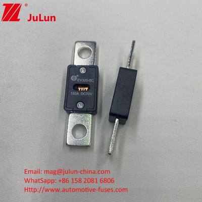 EV320-5X 100A 70VDC सिरेमिक कार फ्यूज इलेक्ट्रिकल विशेषताएं 1.0In 4 घंटे 3.0In 10s अधिकतम