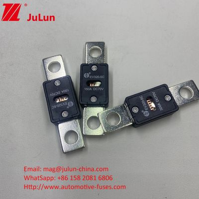 EV320-5X 100A 70VDC सिरेमिक कार फ्यूज इलेक्ट्रिकल विशेषताएं 1.0In 4 घंटे 3.0In 10s अधिकतम