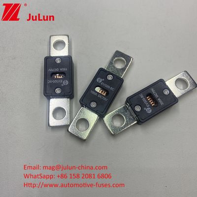 51 मिमी छेद दूरी EV320-5X 125A 70VDC जीबी/टी31465.5-2015 प्रमाणन और 70VDC रेटेड वोल्टेज के साथ सिरेमिक ऑटोमोटिव फ्यूज
