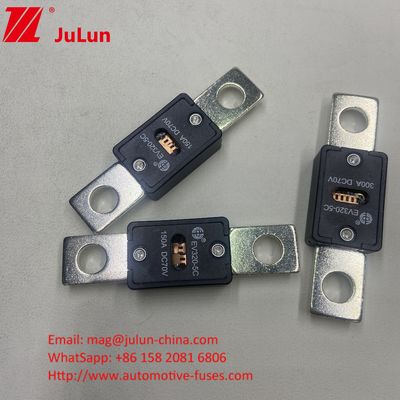 EV320-5X ऑटोमोटिव ब्लेड फ्यूज 70VDC 400A तोड़ने की क्षमता 6KA