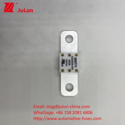 20KA Breaking A202008 ASTM 125V 150A क्षमता सिरेमिक ऑटोमोबाइल फ्यूज ऑटोमोबाइल फ्यूज सुरक्षा और विश्वसनीयता के लिए पेंच बोल्ट माउंटिंग