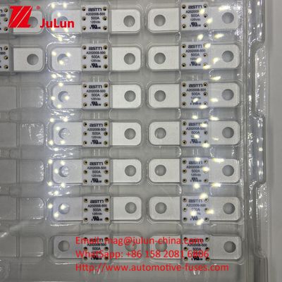 पावर कन्वर्शन सिरेमिक ऑटोमोटिव फ्यूज A202008 ASTM 150A 125VDC M8 स्क्रू बोल्ट माउंटिंग
