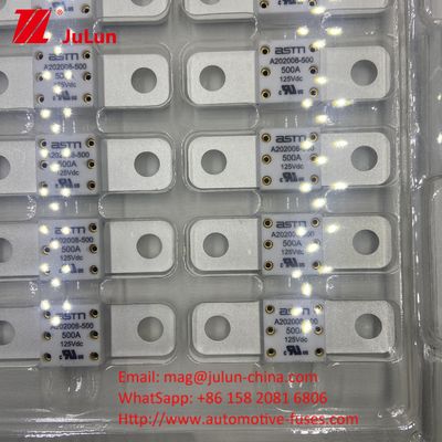 A202008 250A 125VDC सिरेमिक ऑटोमोटिव फ्यूज शॉर्ट सर्किट सुरक्षा छोटे आकार 70VDC रेटेड