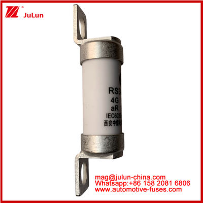 RS308-HB 4G 100A AR 750VDC 50KA ऑटोमोटिव सर्किट सुरक्षा के लिए फ्यूज प्रदर्शन JASO D622 सिरेमिक ट्यूबलर डिजाइन के अनुरूप है