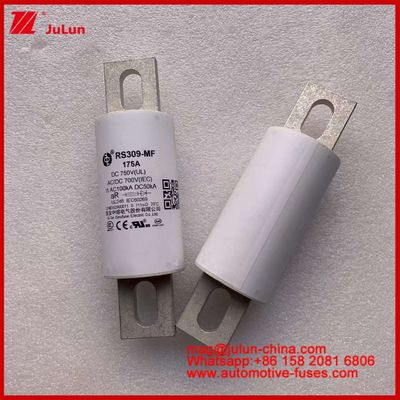 RS309-MF 175A 750VDC UL ट्यूबलर सिरेमिक फ्यूज AR 750VDC/700AC IEC 20KA GB 5-800A इलेक्ट्रिक वाहनों और पावर सिस्टम के लिए