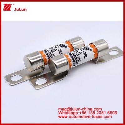 EV322 3EL 32A DC700V ट्यूबलर सिरेमिक फ्यूज कॉम्पैक्ट आकार उच्च रेटेड करंट शॉर्ट सर्किट सुरक्षा
100Vdc/125Vdc पर उच्च टूटने की क्षमता