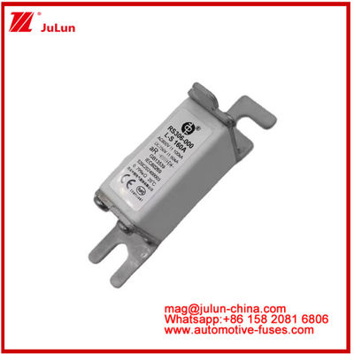 RS306-000-L-160A स्क्वायर सिरेमिक फ्यूज EV या HEV स्टड माउंट AC800V 100KA DC750V 50KA