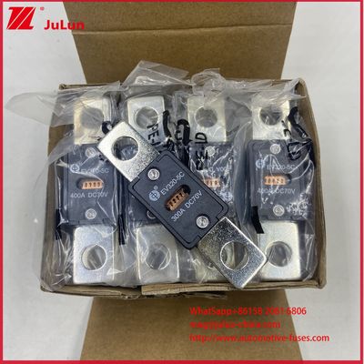 100A DC70V अत्याधुनिक इलेक्ट्रिक वाहन फ्यूज EV320-5C 5X 150A 300A DC70V सिरेमिक बॉडी सामग्री और 6KA अधिकतम ब्रेकिंग करंट के साथ फास्ट चार्जिंग