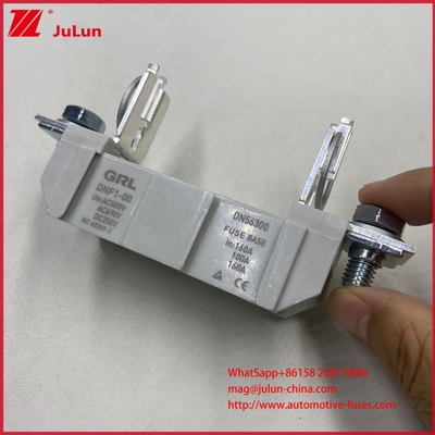 NT000 फ्यूज एआर हाई ब्रेकिंग 500V/690V रेटेड सिरेमिक पोर्सिलेन मेल्ट लिंक फ्यूज 80A लो वोल्टेज कॉपर कनेक्शन NH000 फ्यूज