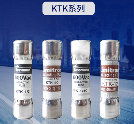 KTK 10x38 फास्ट सिलेंडर प्रकार फ्यूज 600V 0.1-30A बेलनाकार टोपी