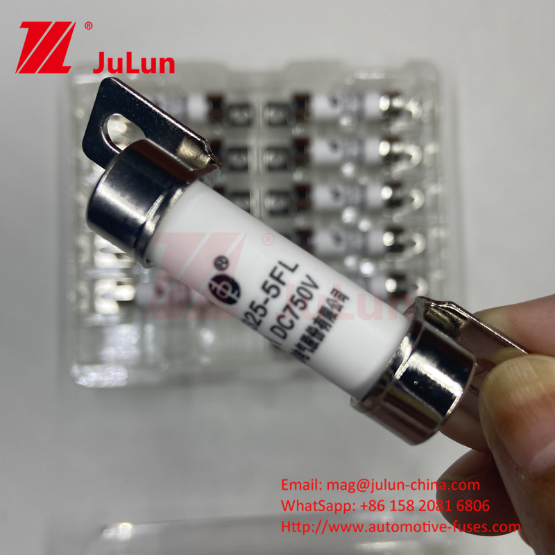 EV325 5FLL DC750V 10A 15A 20A Ex10A-100A EV चार्जिंग फ्यूज के साथ