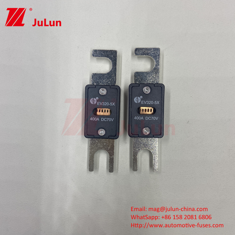 टेस्ला 70VDC EV320-5X 5C नामित वोल्टेज इलेक्ट्रिक वाहन फ्यूज M6 बोल्ट प्रकार 225A