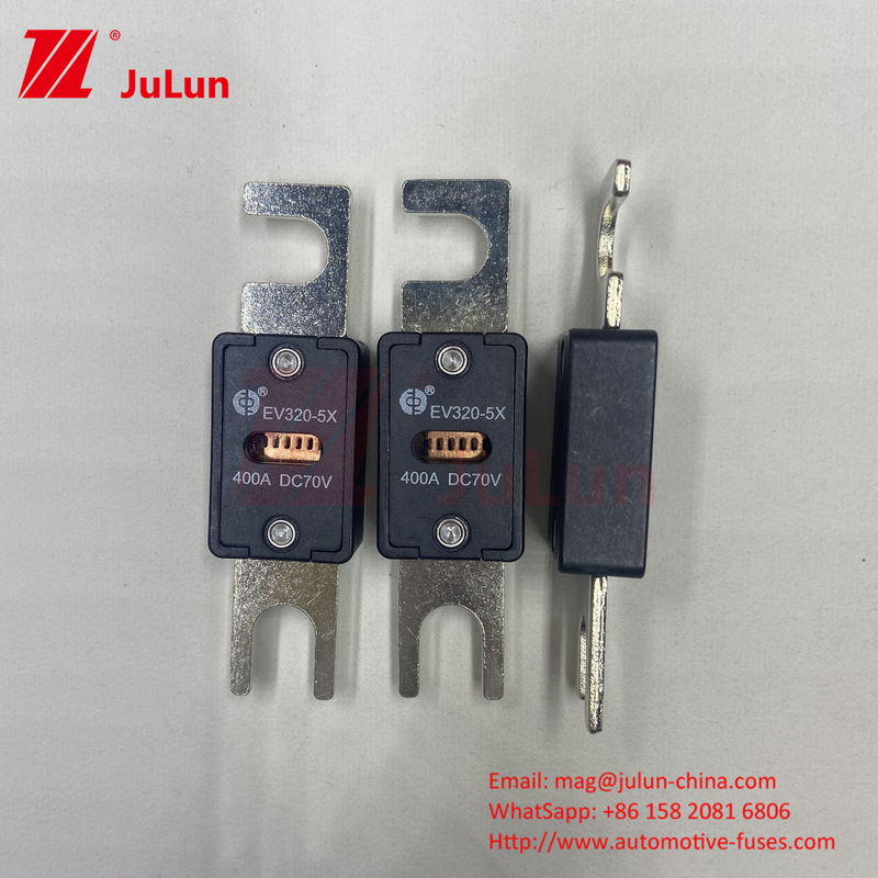 70VDC वोल्टेज सिरेमिक बोल्ट प्रकार इलेक्ट्रिक वाहन फ्यूज EV320-5X-250A M6 M8