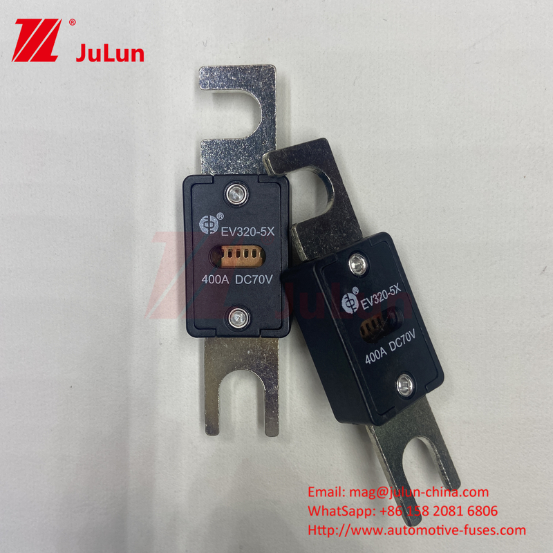 EV320-5X-450A-N 70VDC M6 M8 पोर्टेबल EV फ्यूज ऑटोमोटिव पावरट्रेन और इलेक्ट्रिकल सिस्टम के लिए ISO8820-5 मानक को पूरा करते हैं