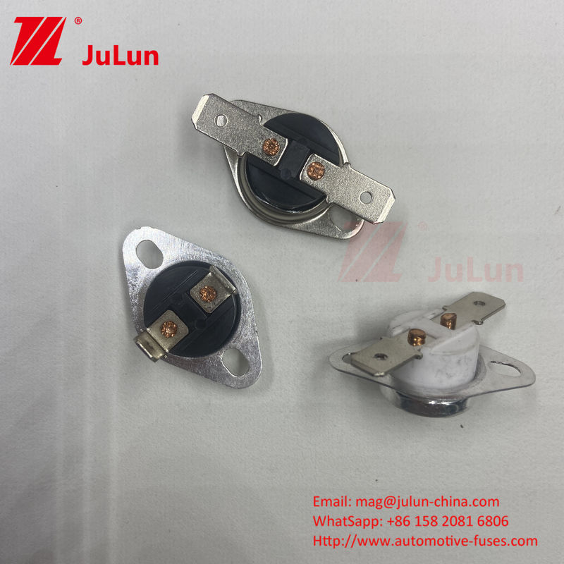 तापमान नियंत्रण स्विच सामान्य रूप से बंद / खुला KSD301 द्विधातु थर्मोस्टेट मैनुअल रीसेट थर्मल कट आउट स्विच