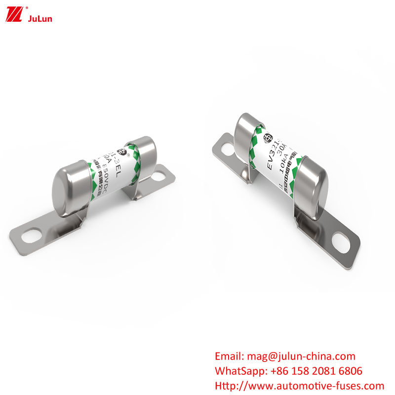 EV321-3EL 30A इलेक्ट्रिक वाहन फ्यूज OEM लोगो संरक्षण और बॉक्स पैकिंग विधि में प्रदर्शन के साथ