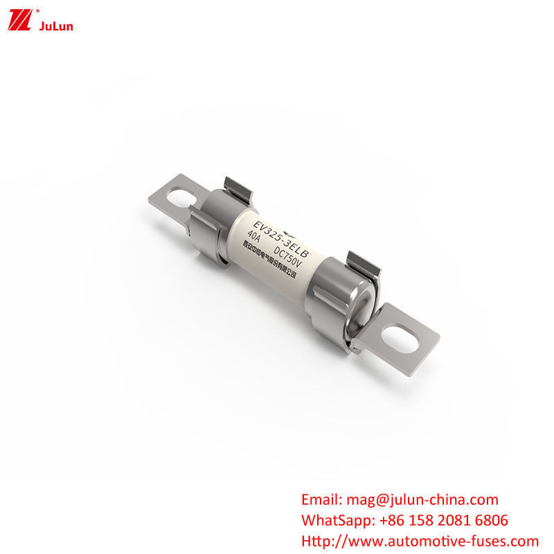बोल्ट स्क्रू सिल्वर लेपित फ्यूज रेटेड वोल्टेज DC750V 40A मध्यम फ्यूजिंग विशेषताएं